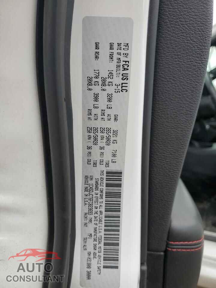 DODGE DURANGO 2015 - 1C4SDJCT6FC823693