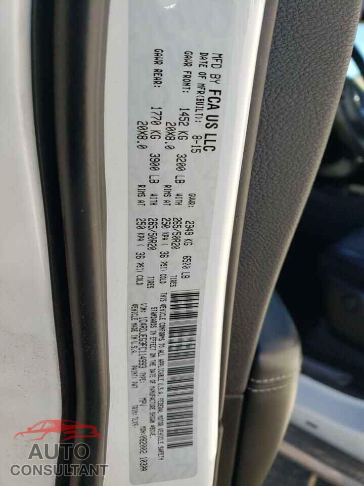 DODGE DURANGO 2015 - 1C4RDJEG3FC114993