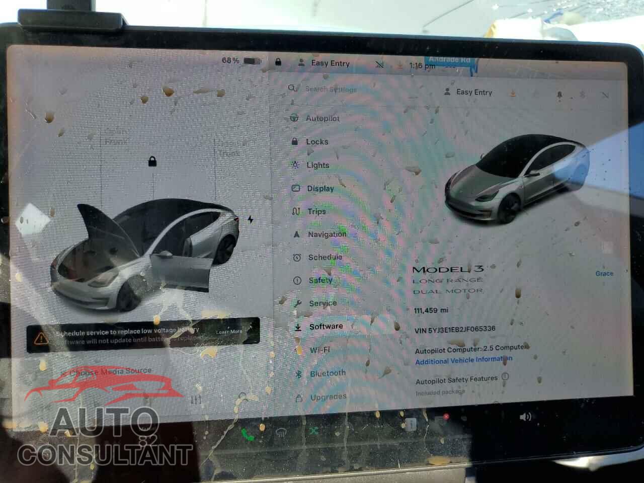 TESLA MODEL 3 2018 - 5YJ3E1EB2JF065336