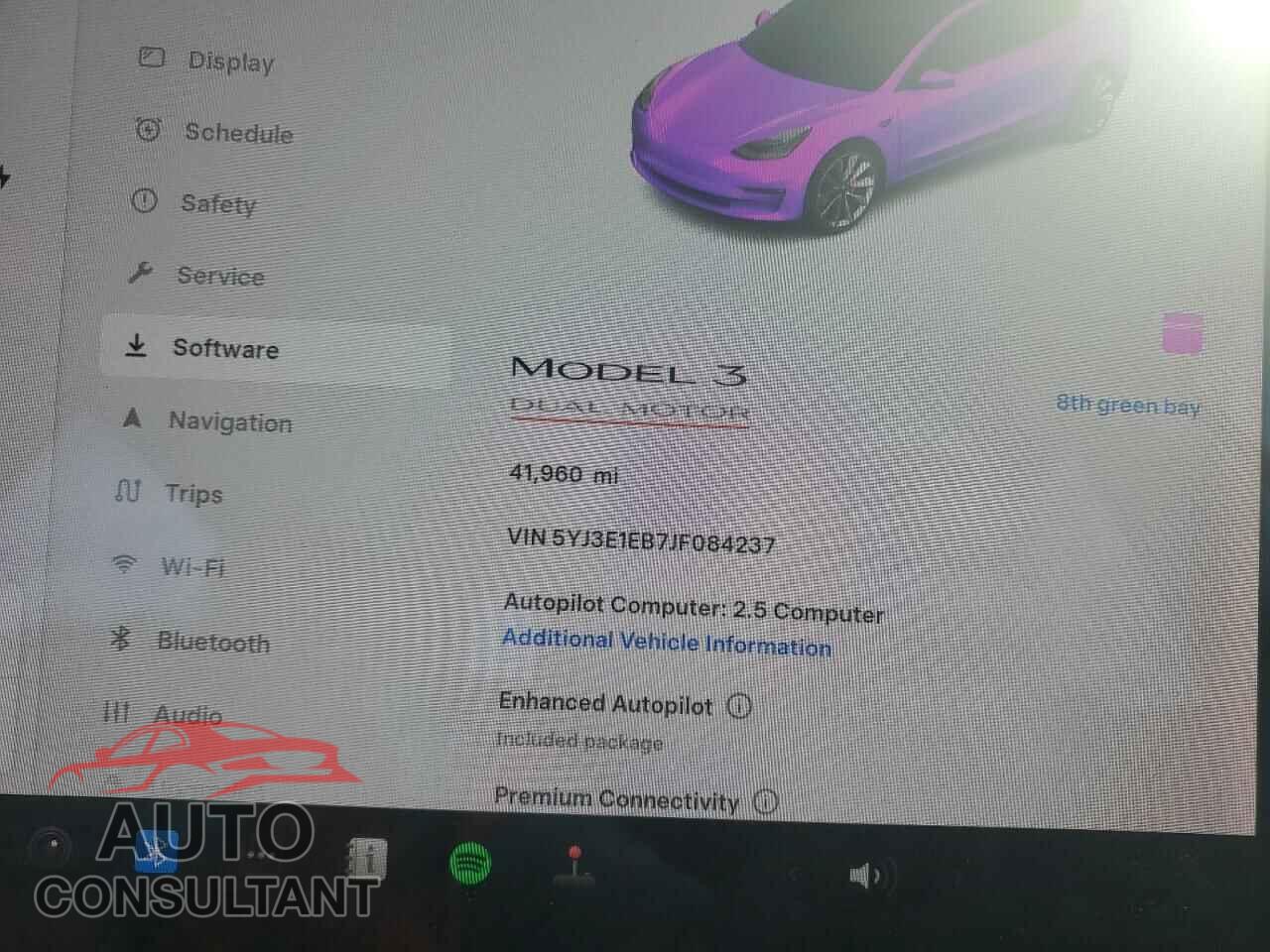 TESLA MODEL 3 2018 - 5YJ3E1EB7JF084237