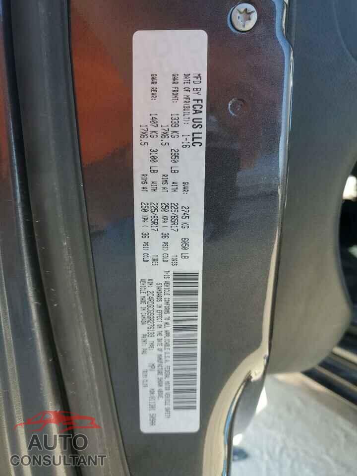 DODGE CARAVAN 2016 - 2C4RDGCG9GR276139