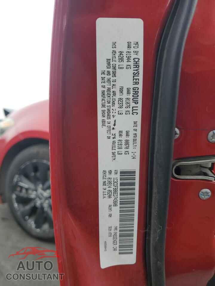 DODGE DART 2014 - 1C3CDFBB6ED743608