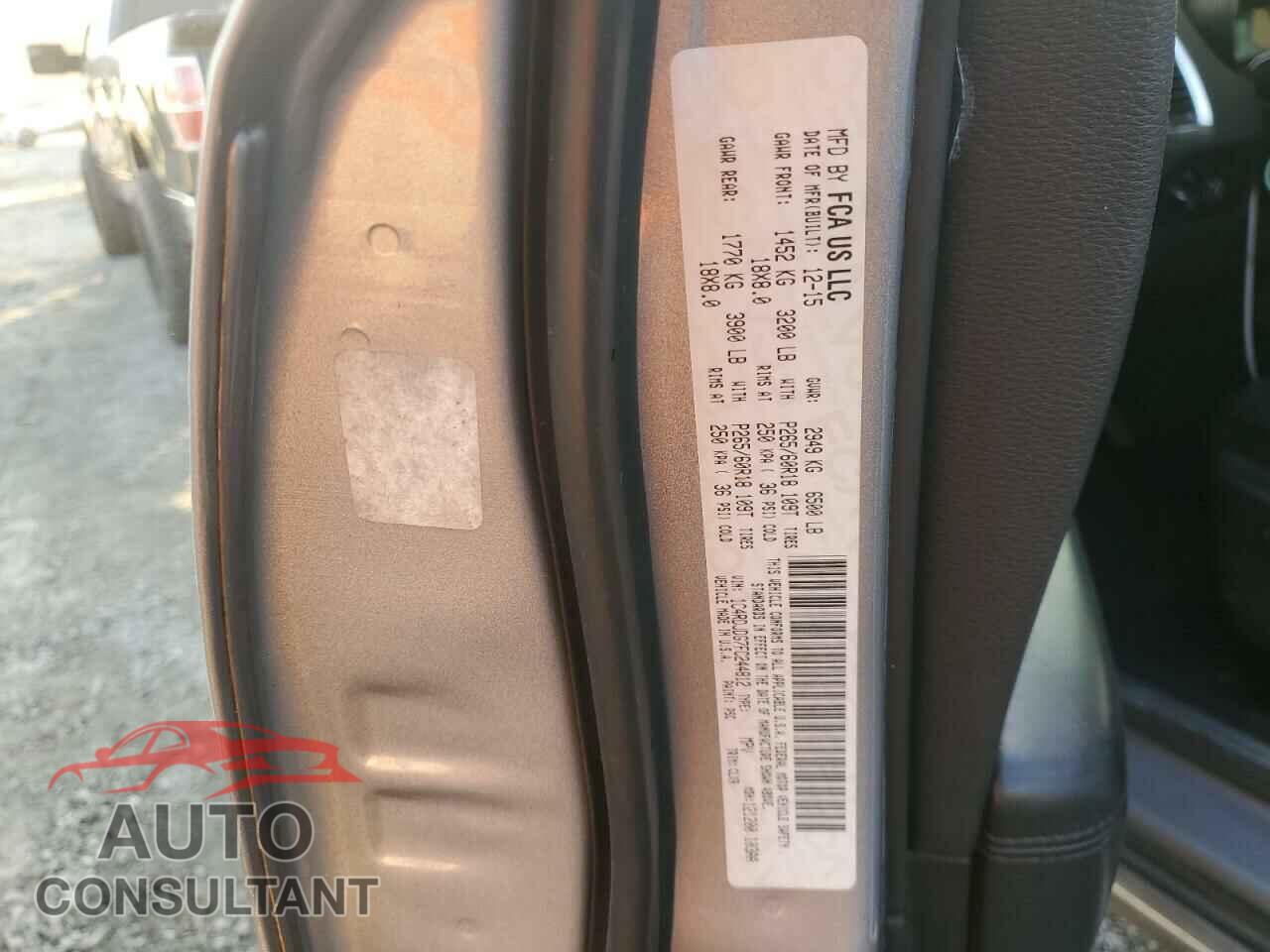 DODGE DURANGO 2015 - 1C4RDJDG7FC244812