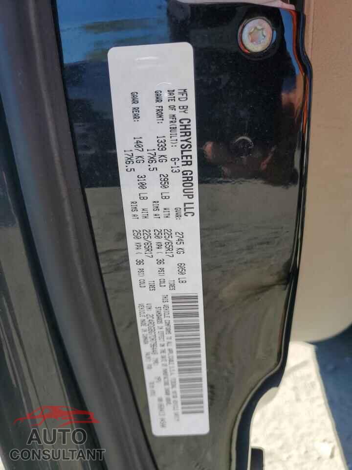 DODGE CARAVAN 2013 - 2C4RDGBG7DR796448