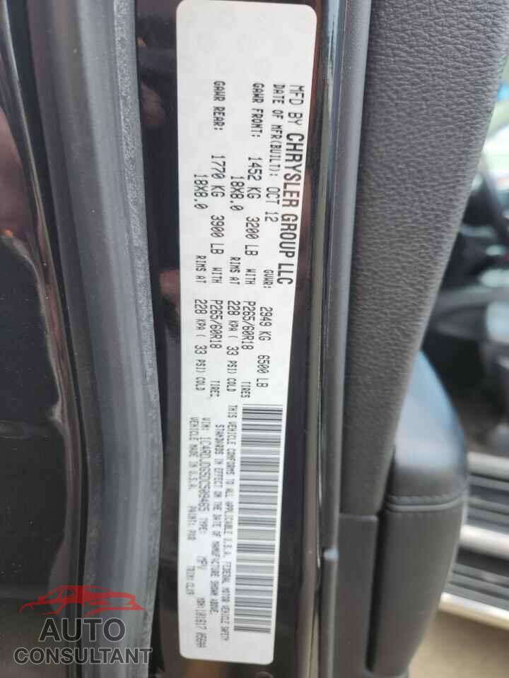 DODGE DURANGO 2013 - 1C4RDJDG5DC509465