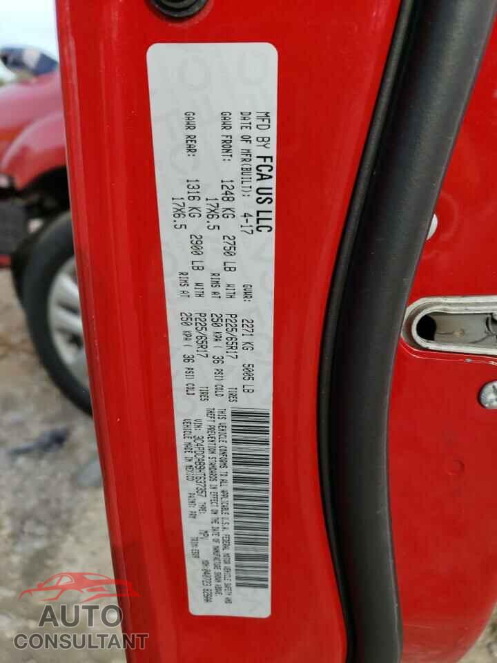 DODGE JOURNEY 2017 - 3C4PDCAB9HT637357