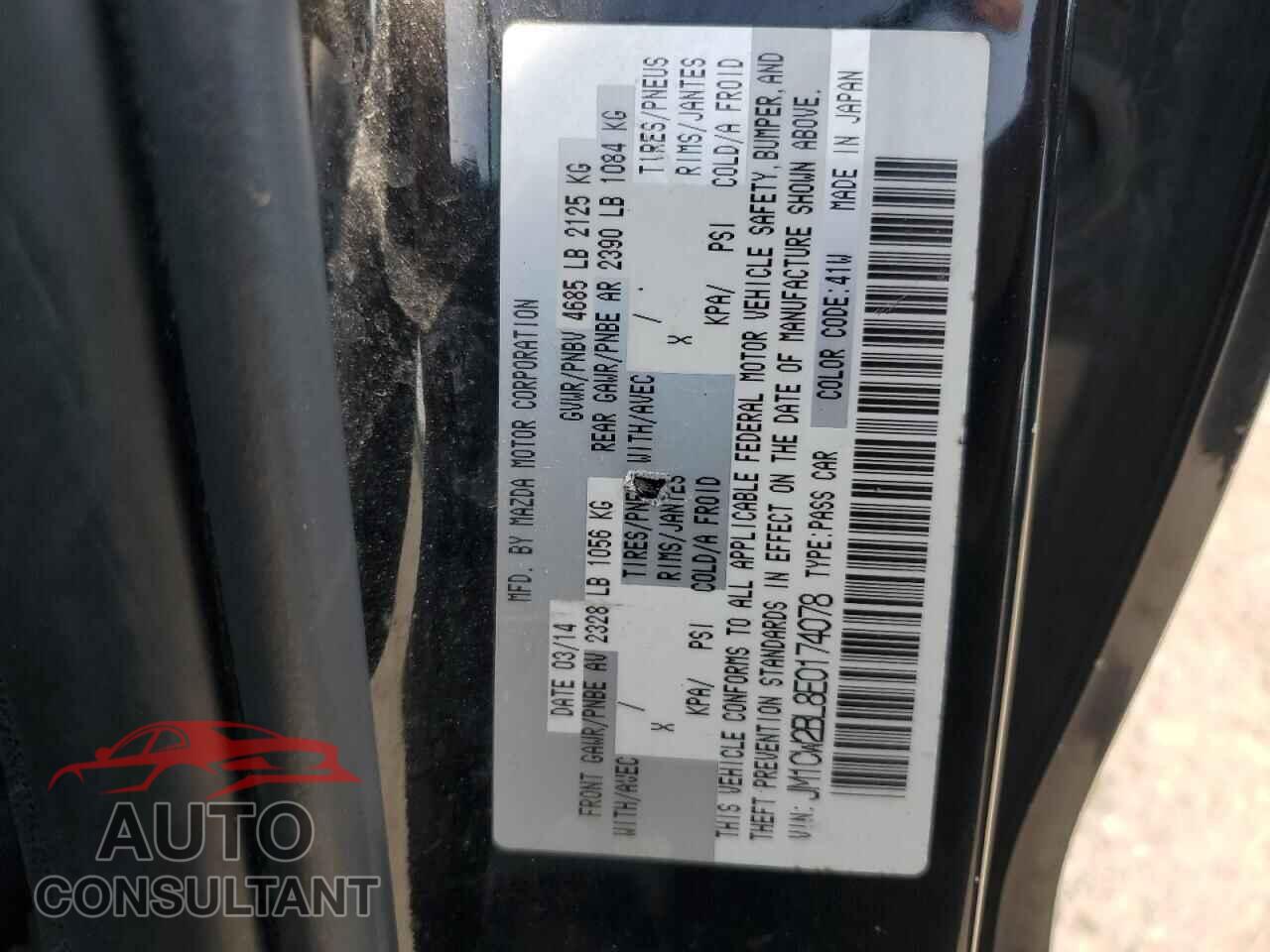 MAZDA 5 2014 - JM1CW2BL8E0174078