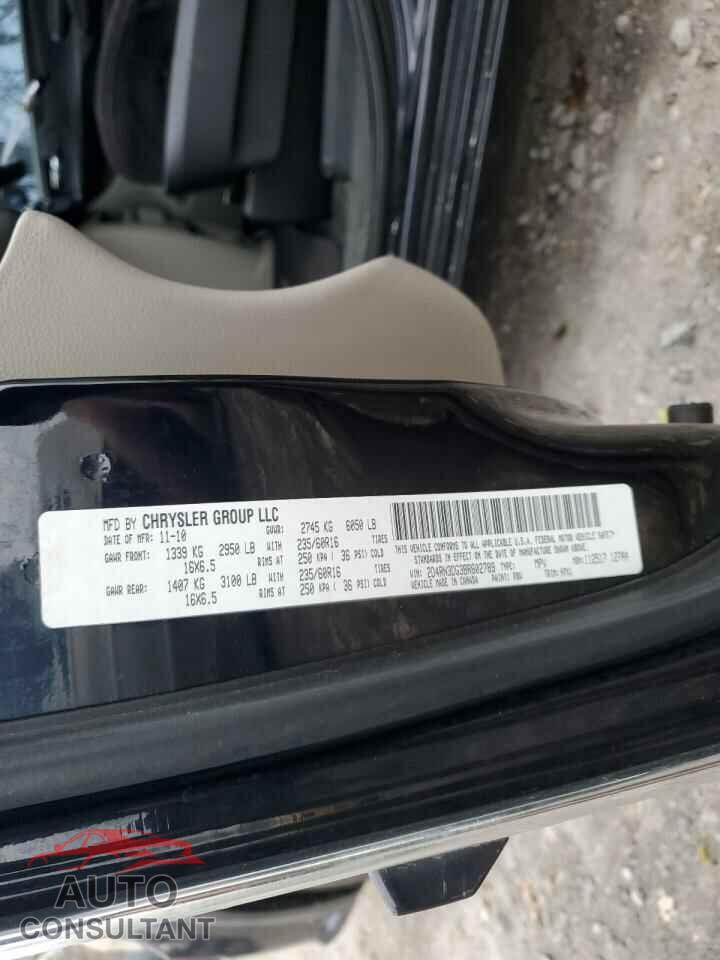 DODGE CARAVAN 2011 - 2D4RN3DG3BR602789
