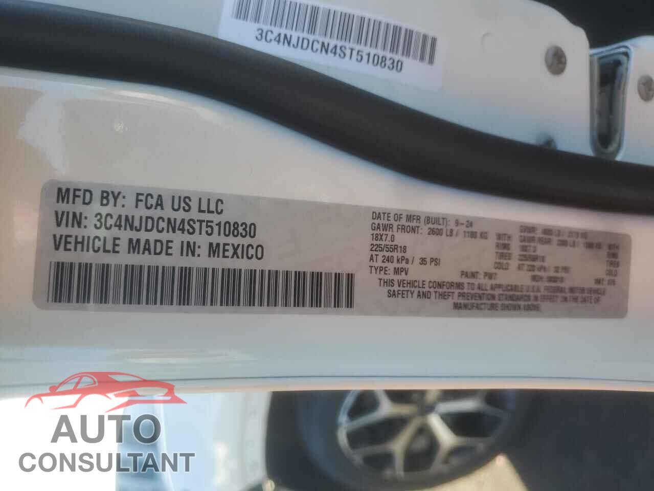 JEEP COMPASS 2025 - 3C4NJDCN4ST510830