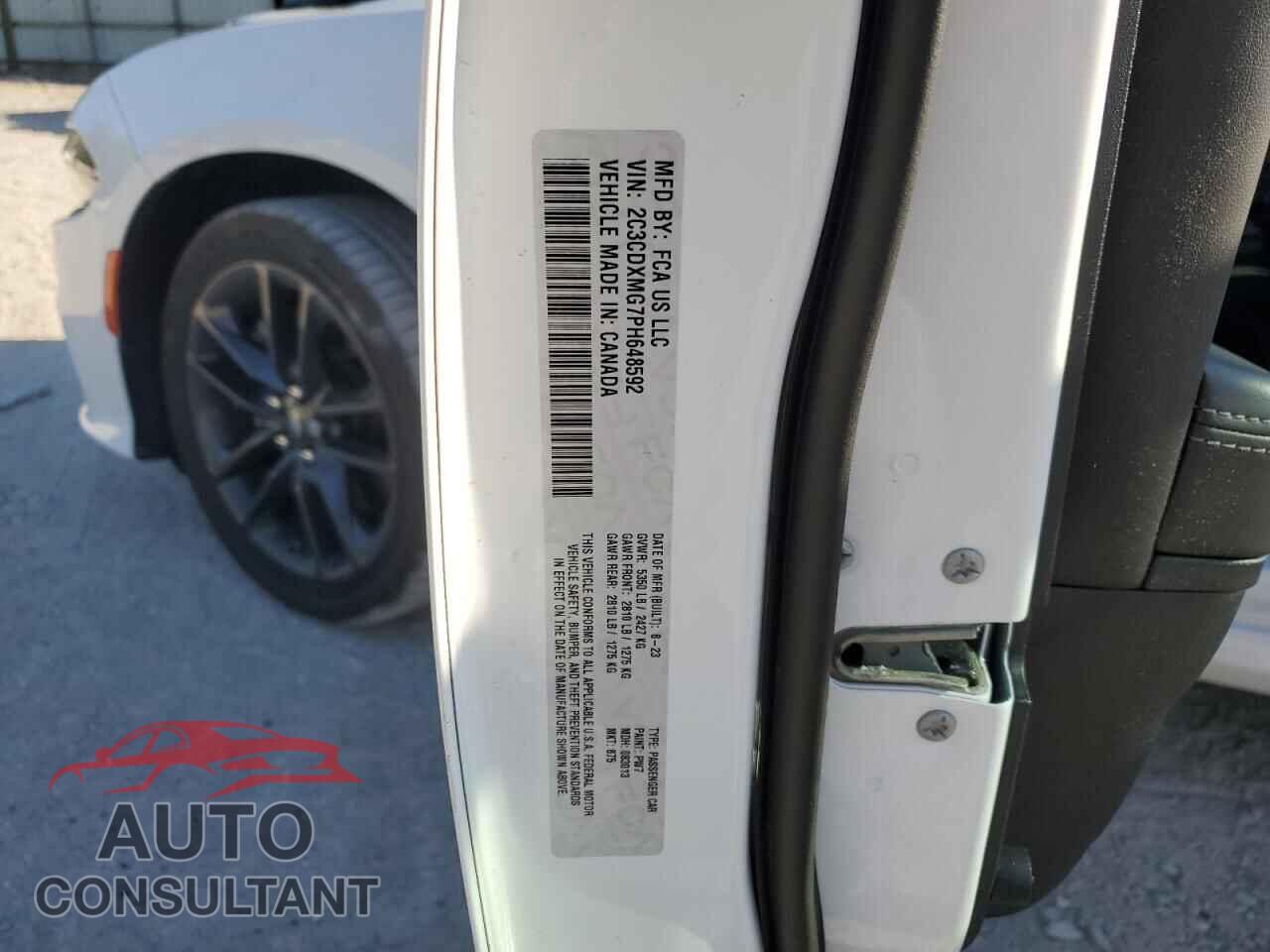 DODGE CHARGER 2023 - 2C3CDXMG7PH648592