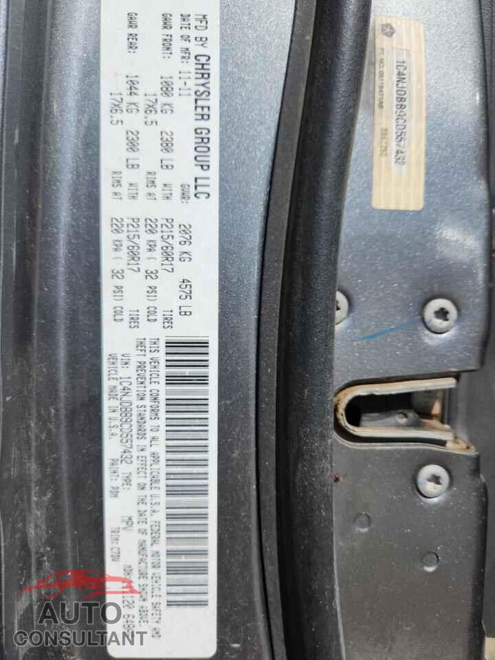 JEEP COMPASS 2012 - 1C4NJDBB9CD557432