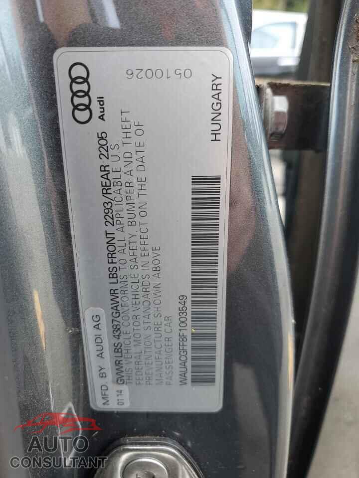 AUDI A3 2015 - WAUACGFF8F1003549