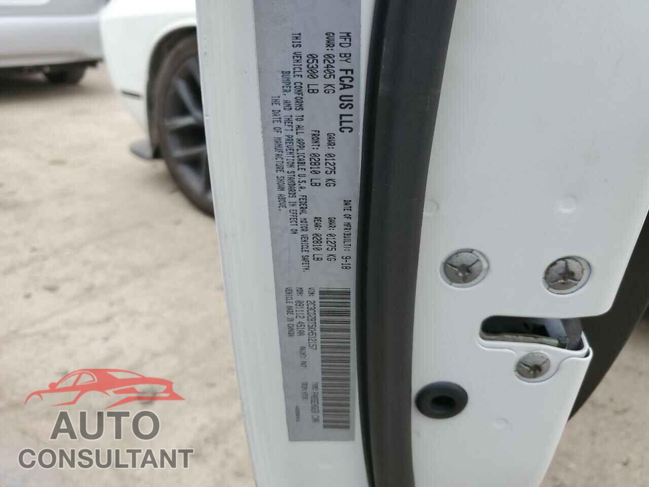 DODGE CHALLENGER 2019 - 2C3CDZBT5KH512157