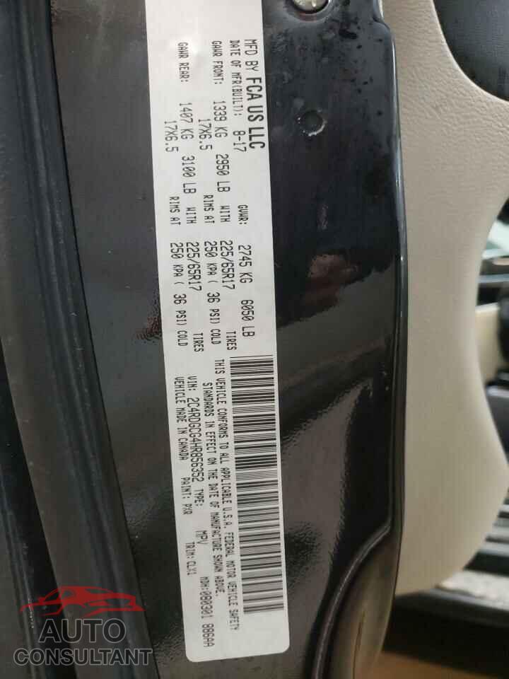 DODGE CARAVAN 2017 - 2C4RDGCG4HR856352