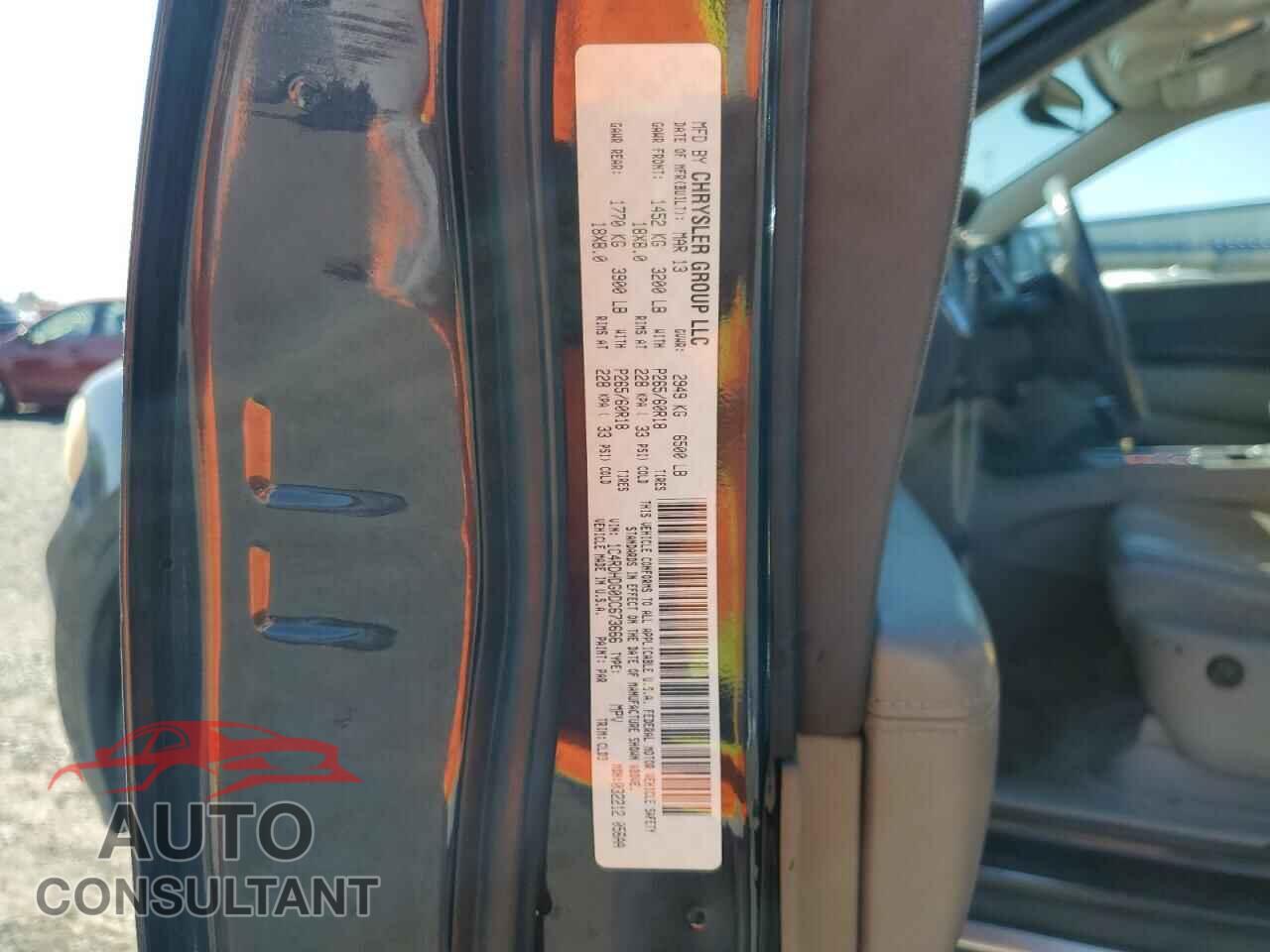 DODGE DURANGO 2013 - 1C4RDHDG0DC673666