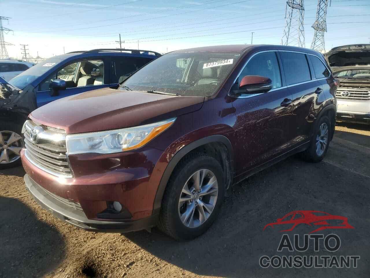 TOYOTA HIGHLANDER 2014 - 5TDBKRFH9ES023561