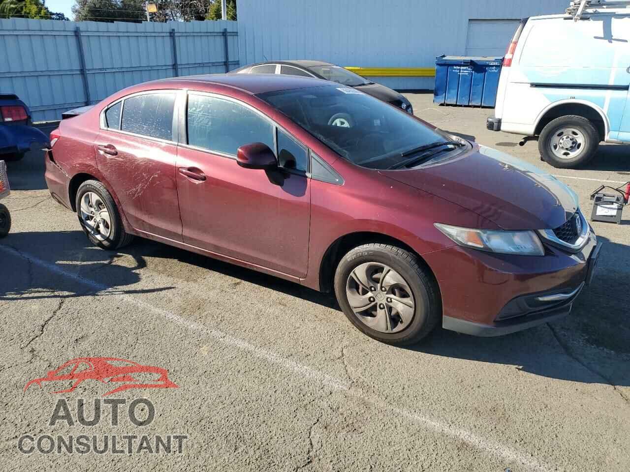 HONDA CIVIC 2013 - 2HGFB2F54DH549206