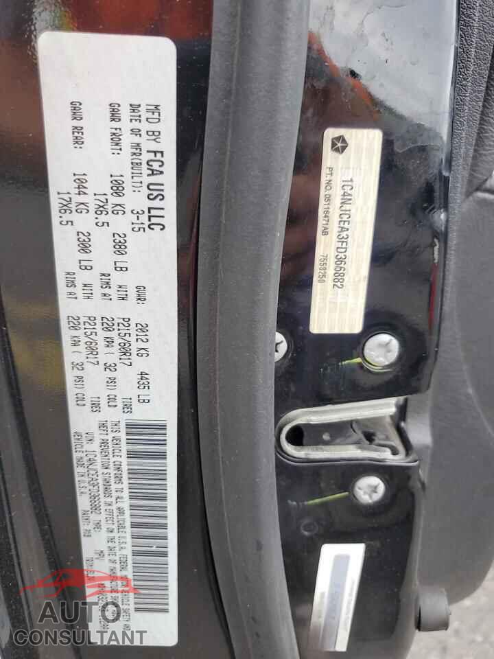 JEEP COMPASS 2015 - 1C4NJCEA3FD366882