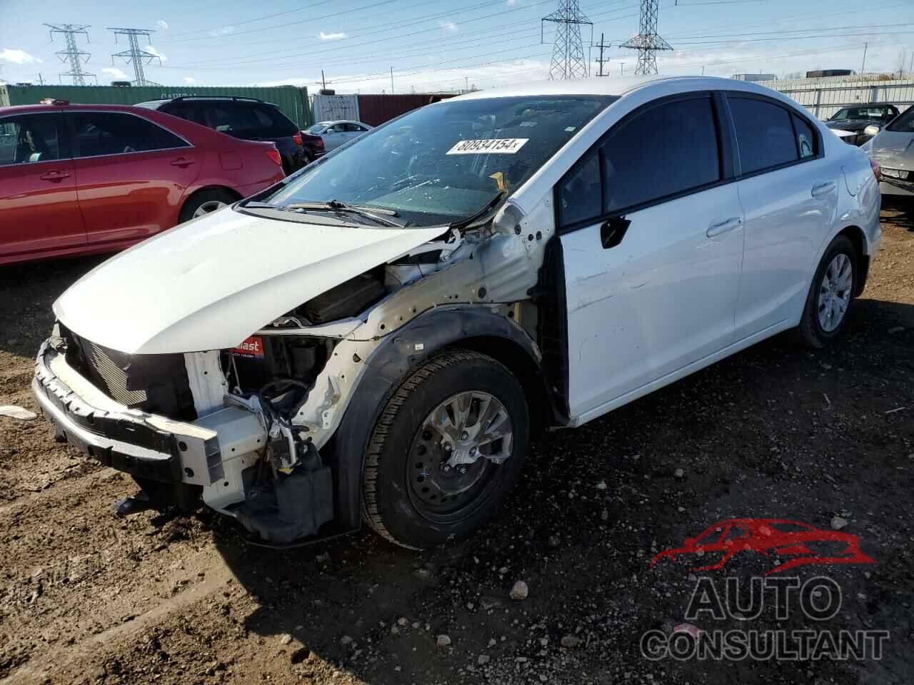 HONDA CIVIC 2012 - 19XFB2F55CE072553