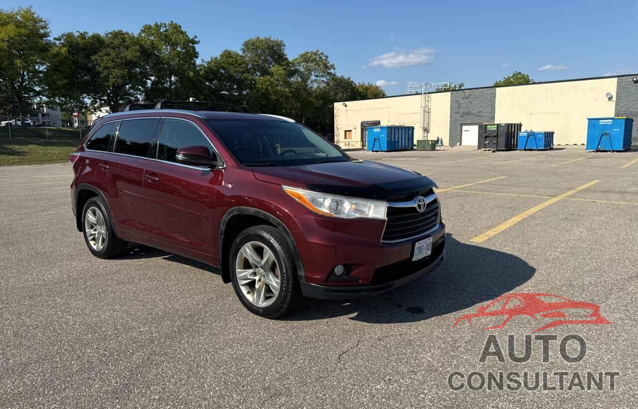 TOYOTA HIGHLANDER 2015 - 5TDDKRFH5FS108259