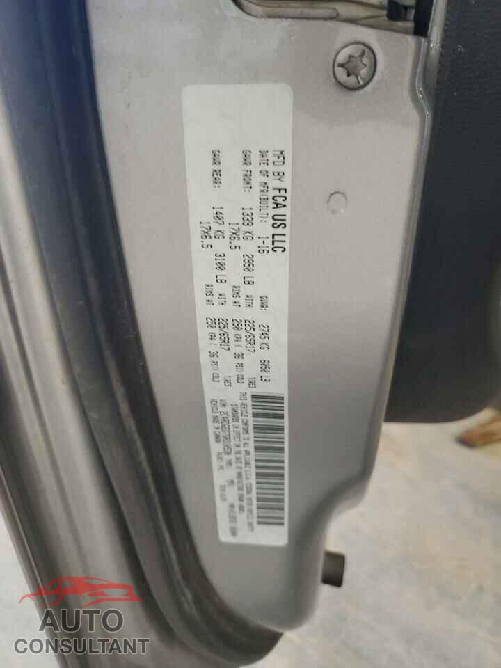 DODGE CARAVAN 2016 - 2C4RDGEG7GR310530