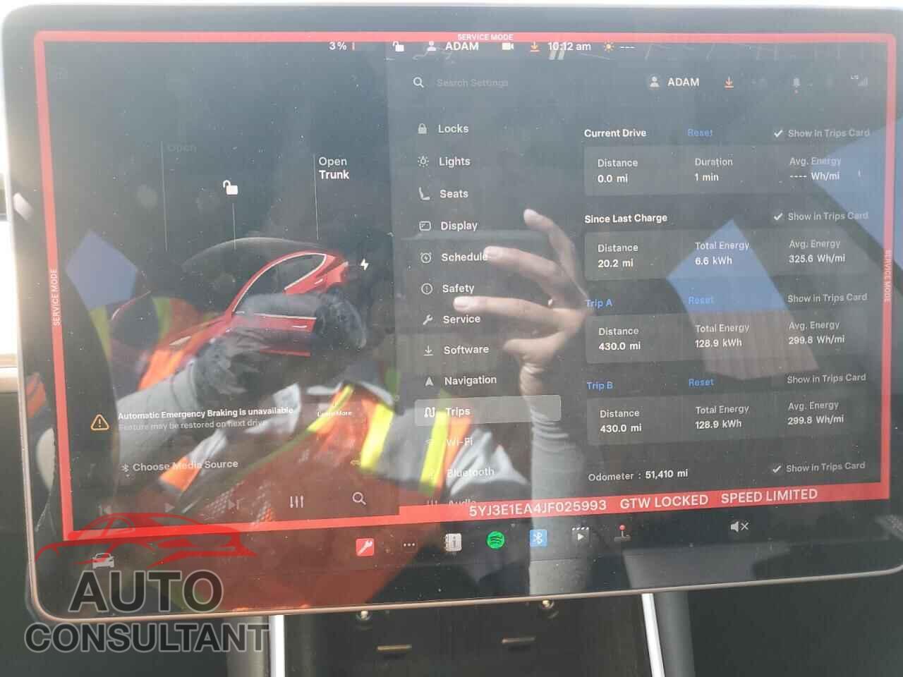 TESLA MODEL 3 2018 - 5YJ3E1EA4JF025993