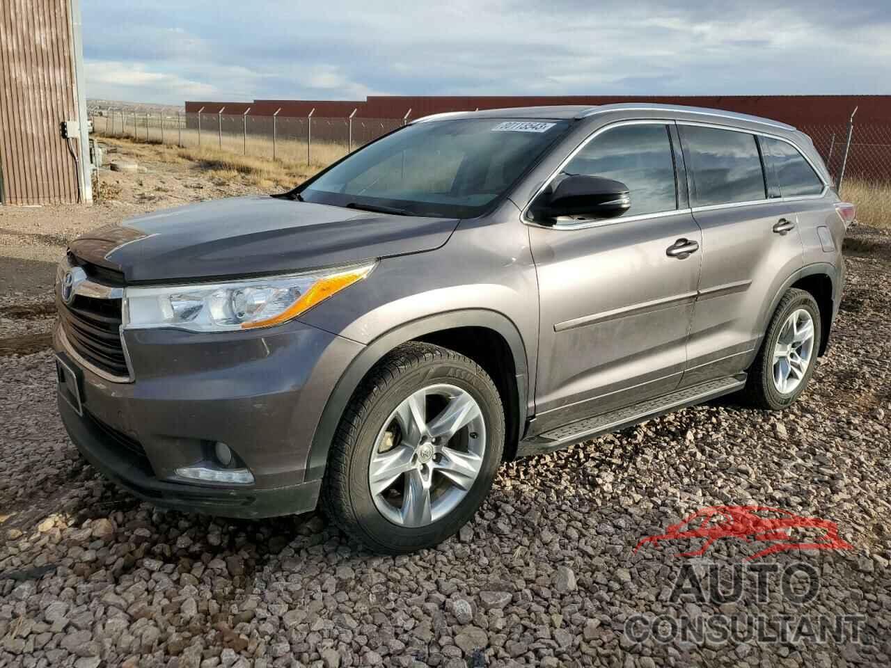 TOYOTA HIGHLANDER 2015 - 5TDDCRFH0FS012570