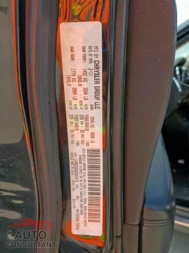 DODGE DURANGO 2011 - 1D4RD2GG4BC653476