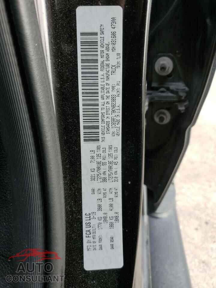 RAM 1500 2019 - 1C6SRFLT8KN823893
