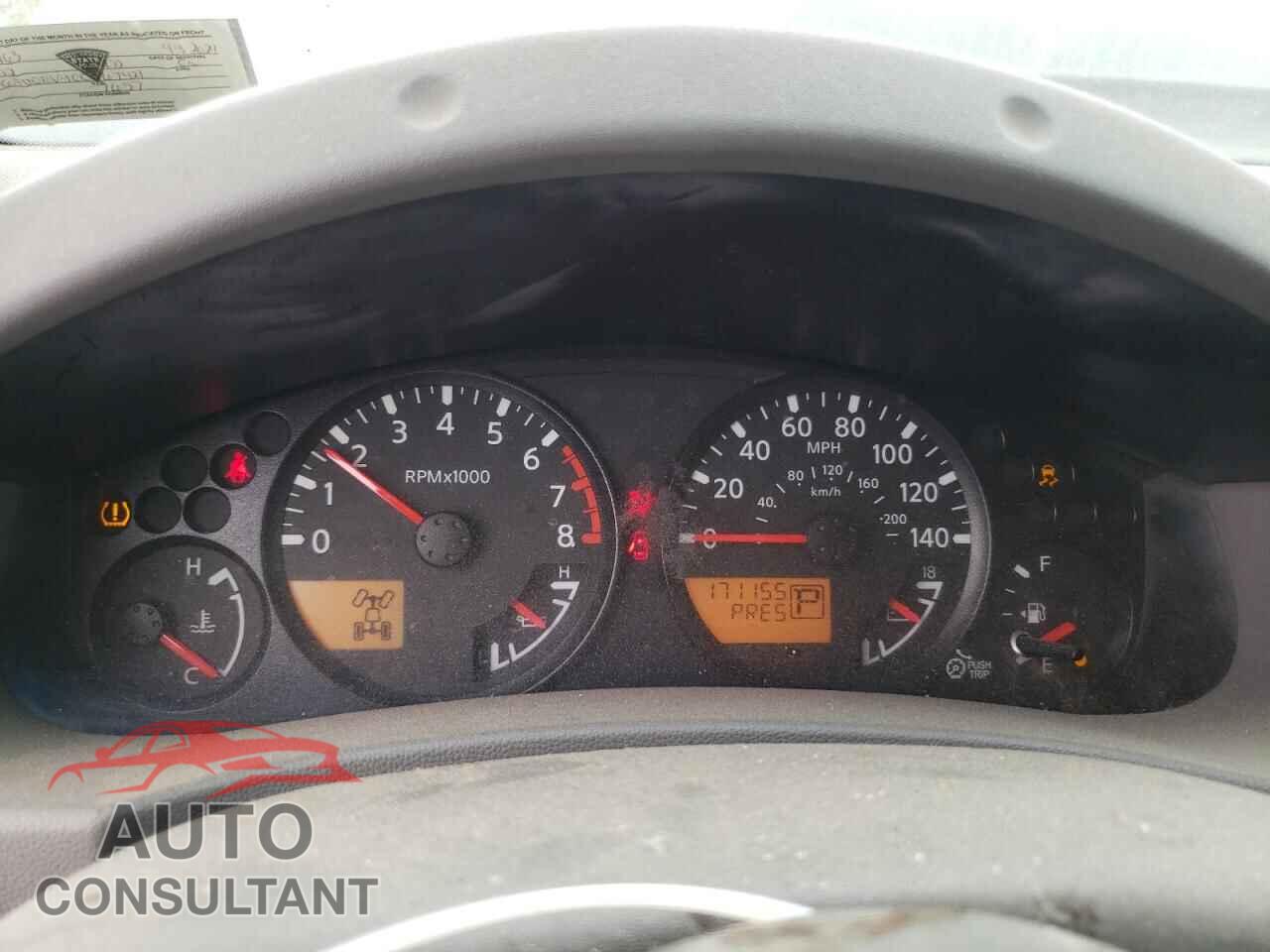 NISSAN FRONTIER 2012 - 1N6AD0EV4CC467421