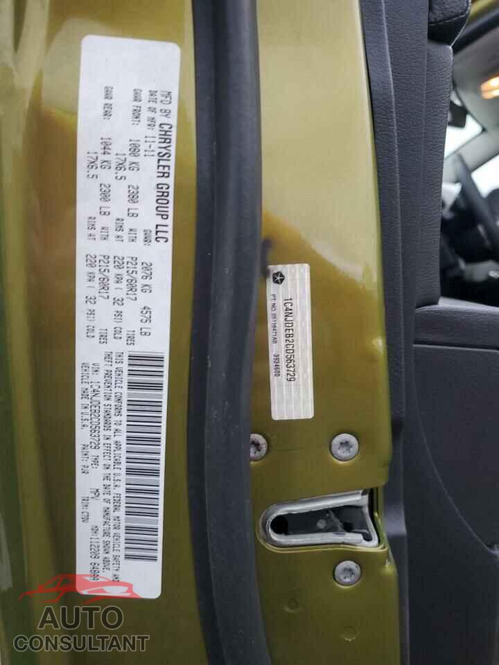 JEEP COMPASS 2012 - 1C4NJDEB2CD563729
