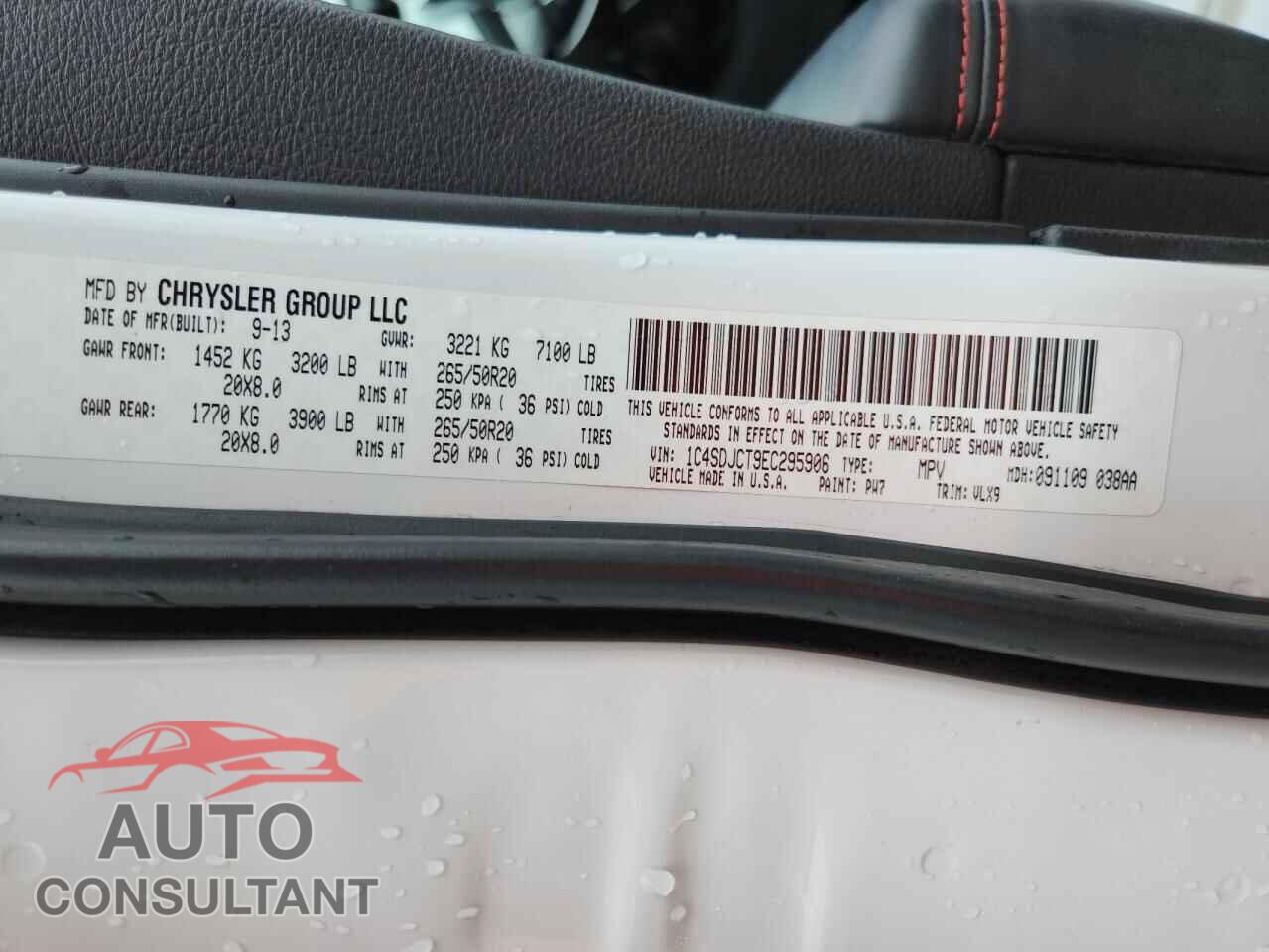 DODGE DURANGO 2014 - 1C4SDJCT9EC295906
