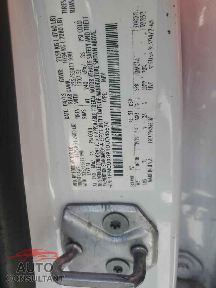 FORD ESCAPE 2013 - 1FMCU0G91DUD48678