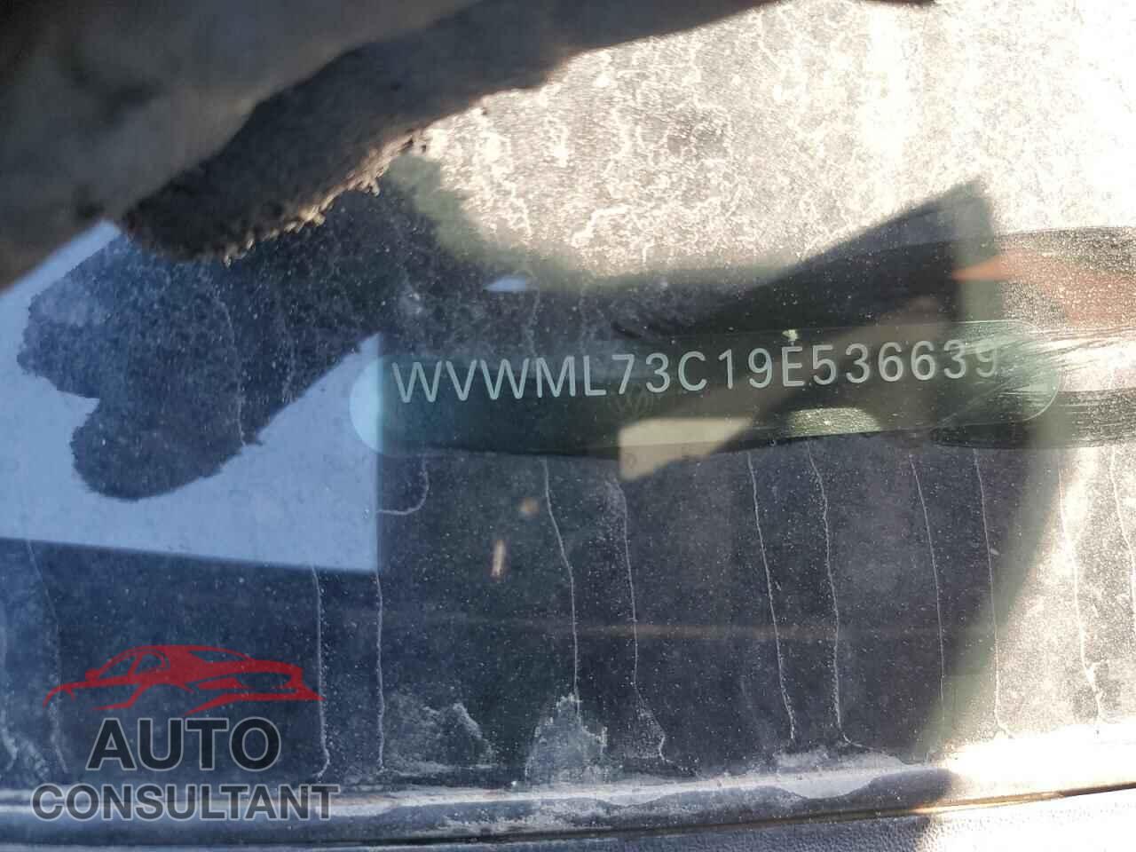 VOLKSWAGEN CC 2009 - WVWML73C19E536639