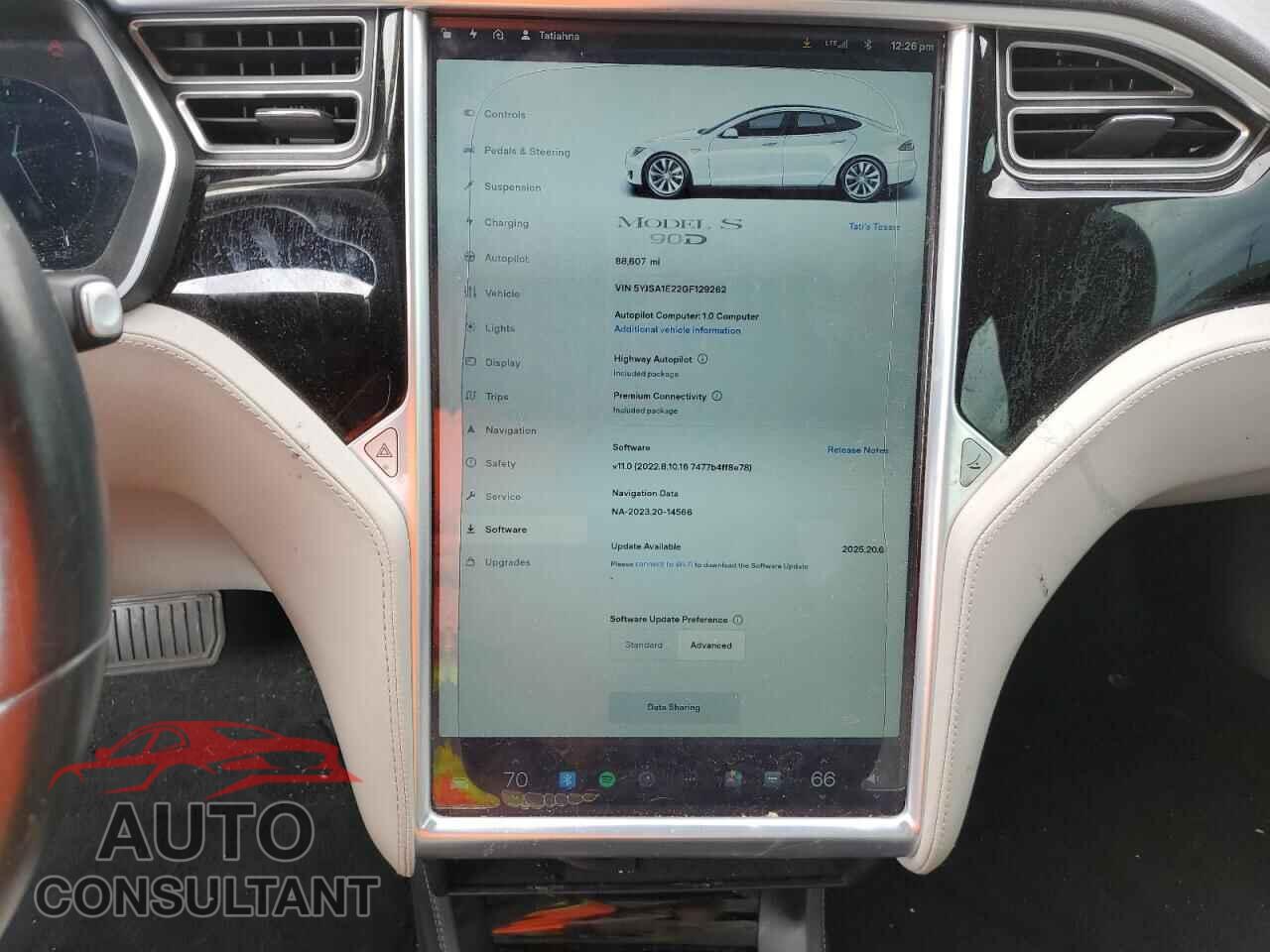 TESLA MODEL S 2016 - 5YJSA1E22GF129262