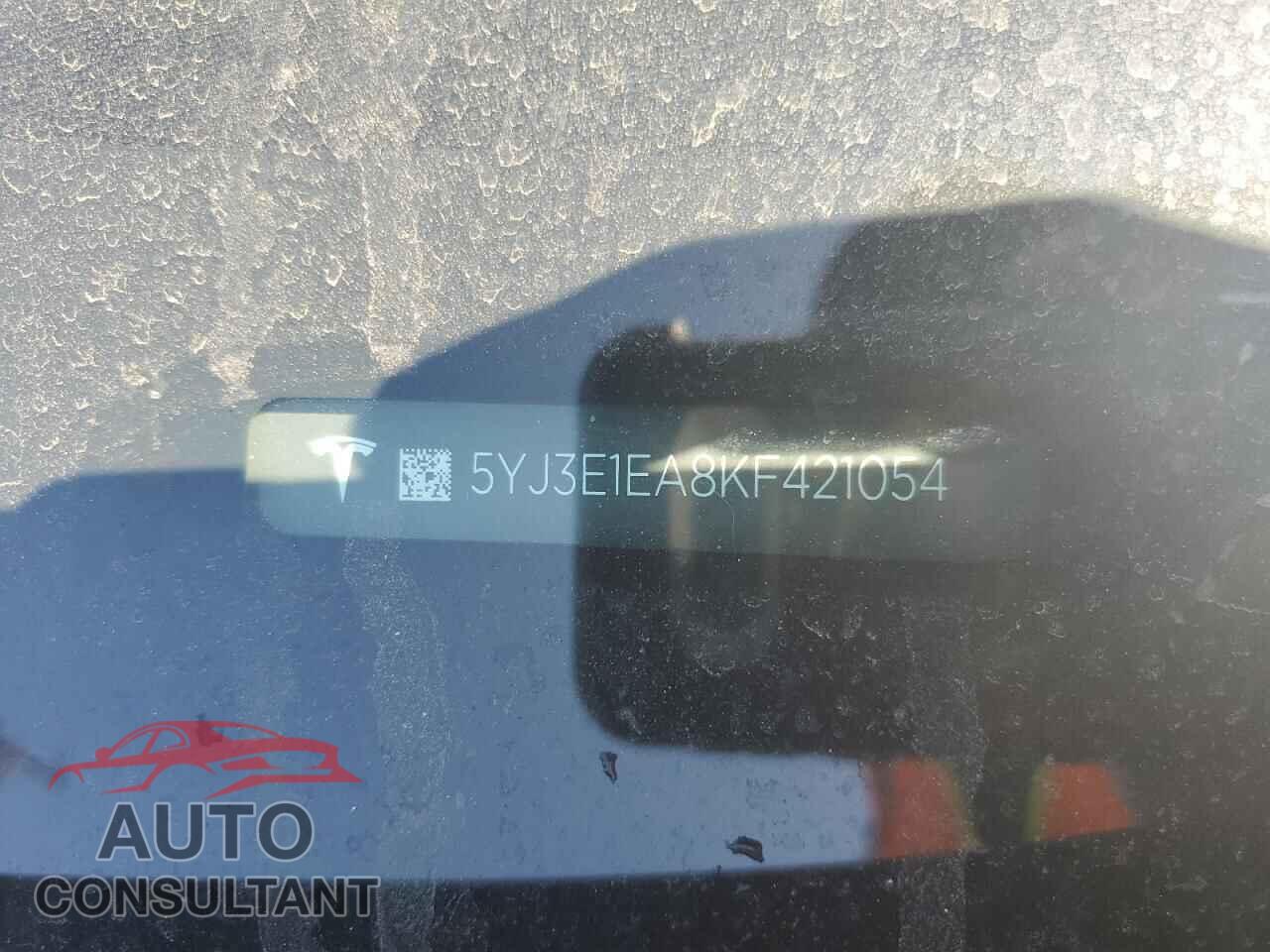 TESLA MODEL 3 2019 - 5YJ3E1EA8KF421054