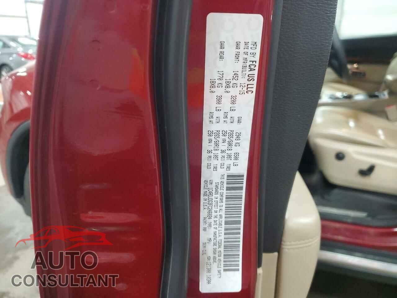 DODGE DURANGO 2015 - 1C4RDJDG3FC246024