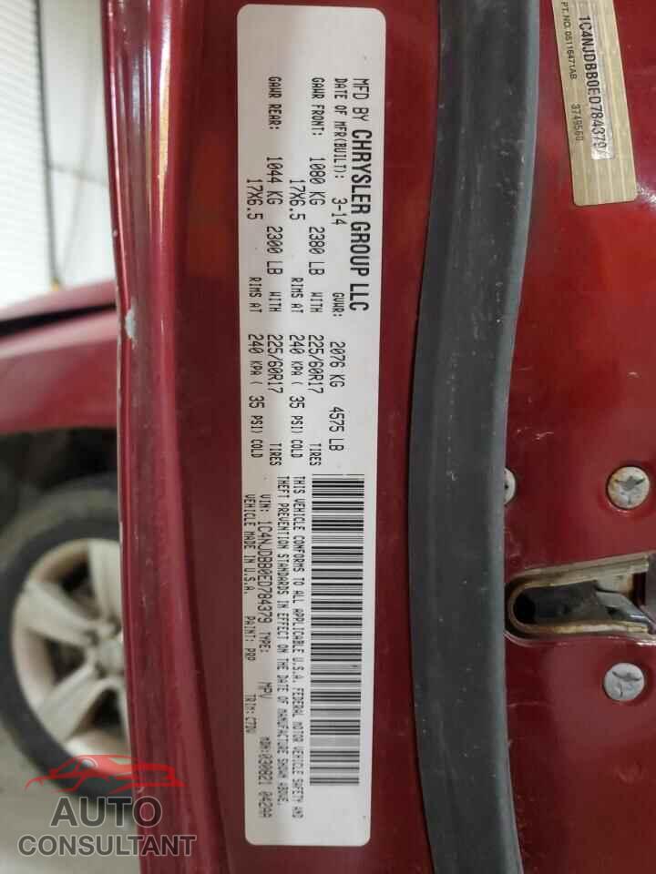 JEEP COMPASS 2014 - 1C4NJDBB0ED784379