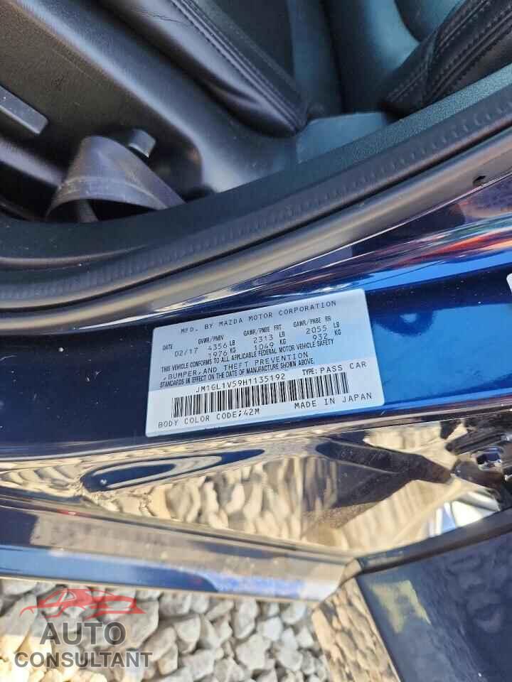 MAZDA 6 2017 - JM1GL1V59H1135192
