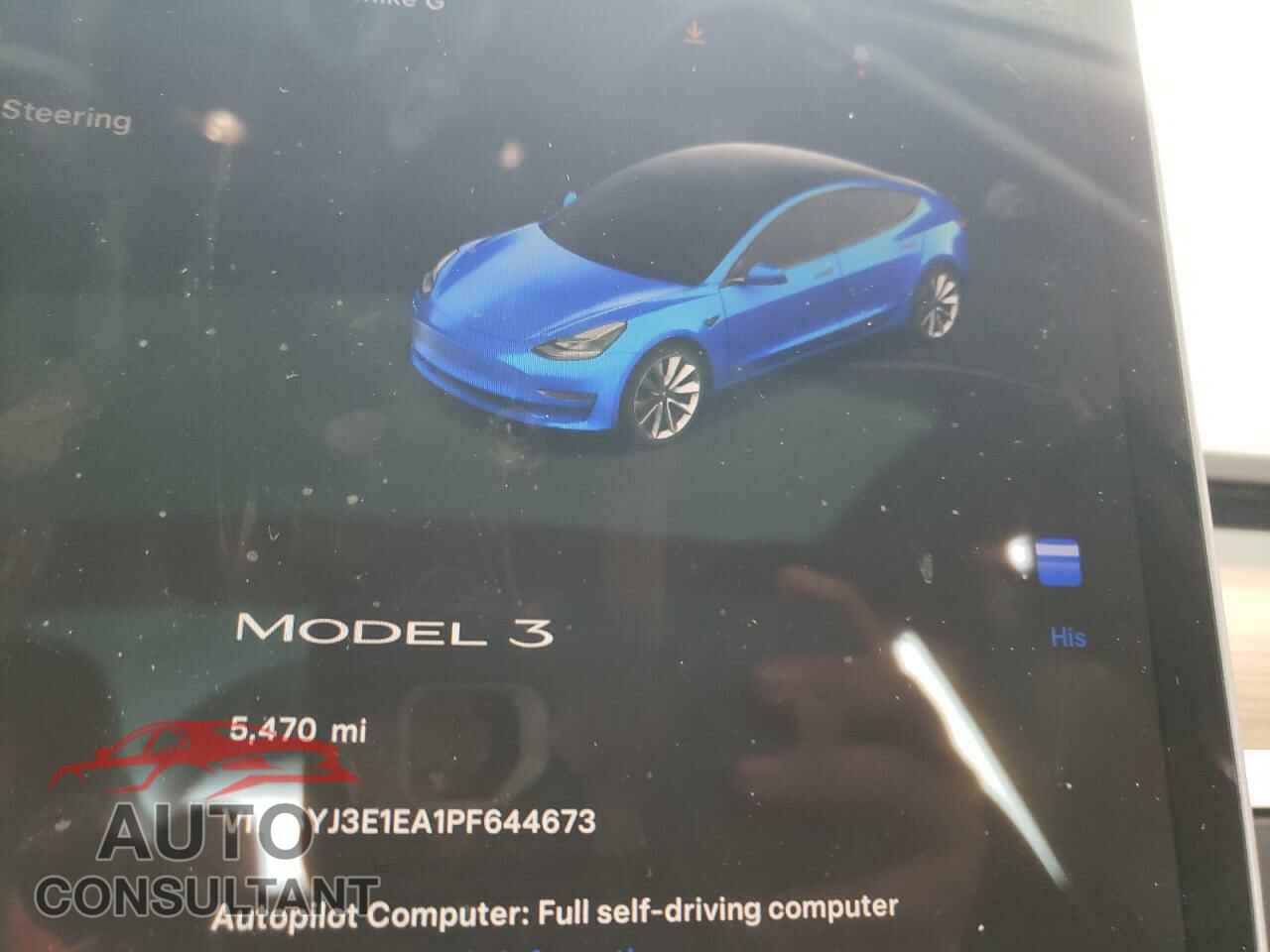 TESLA MODEL 3 2023 - 5YJ3E1EA1PF644673