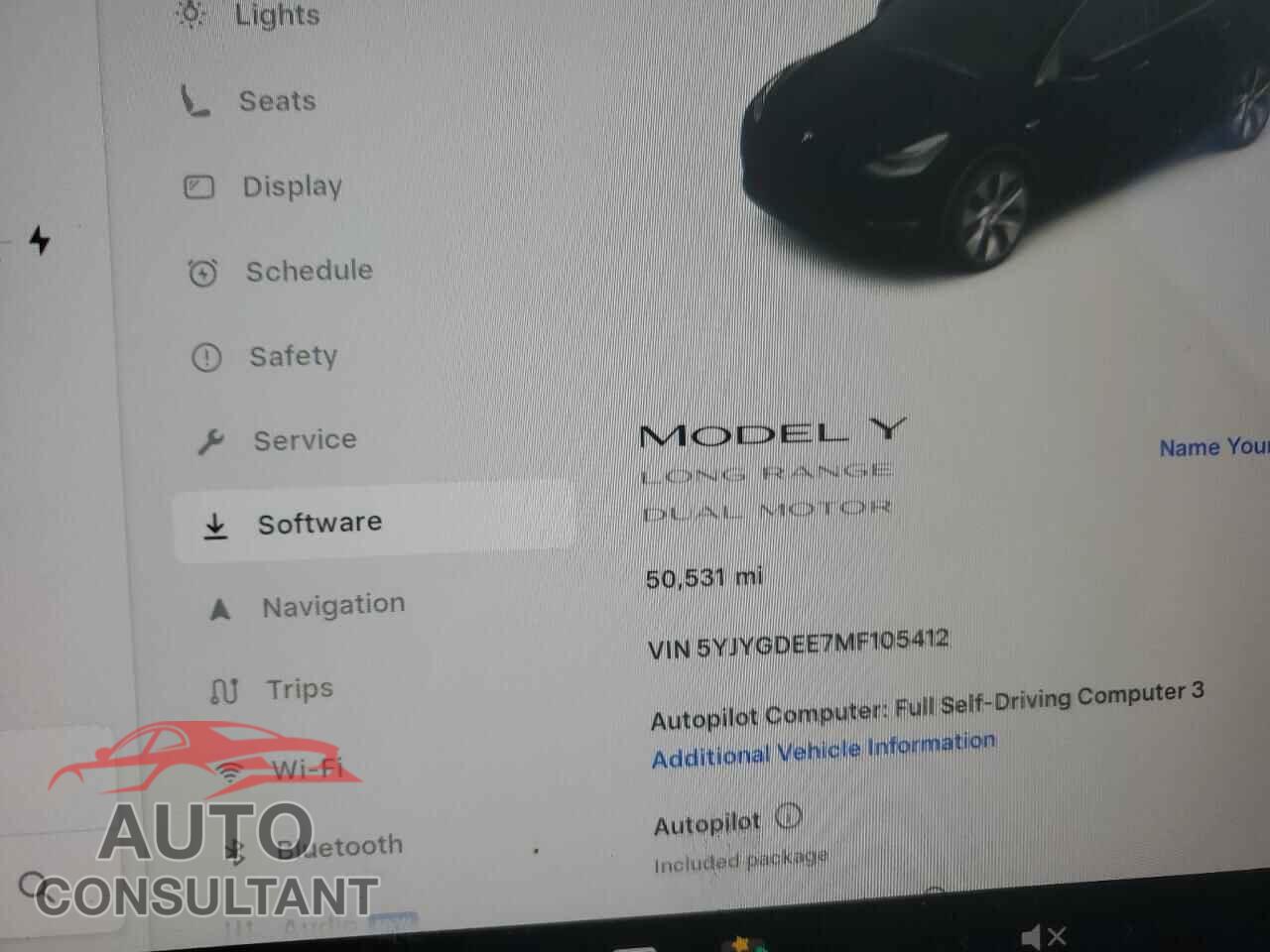 TESLA MODEL Y 2021 - 5YJYGDEE7MF105412