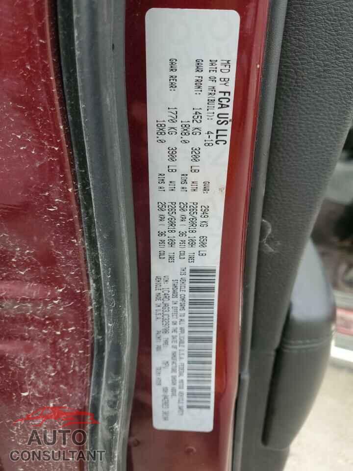 DODGE DURANGO 2018 - 1C4RDJAG3JC329708