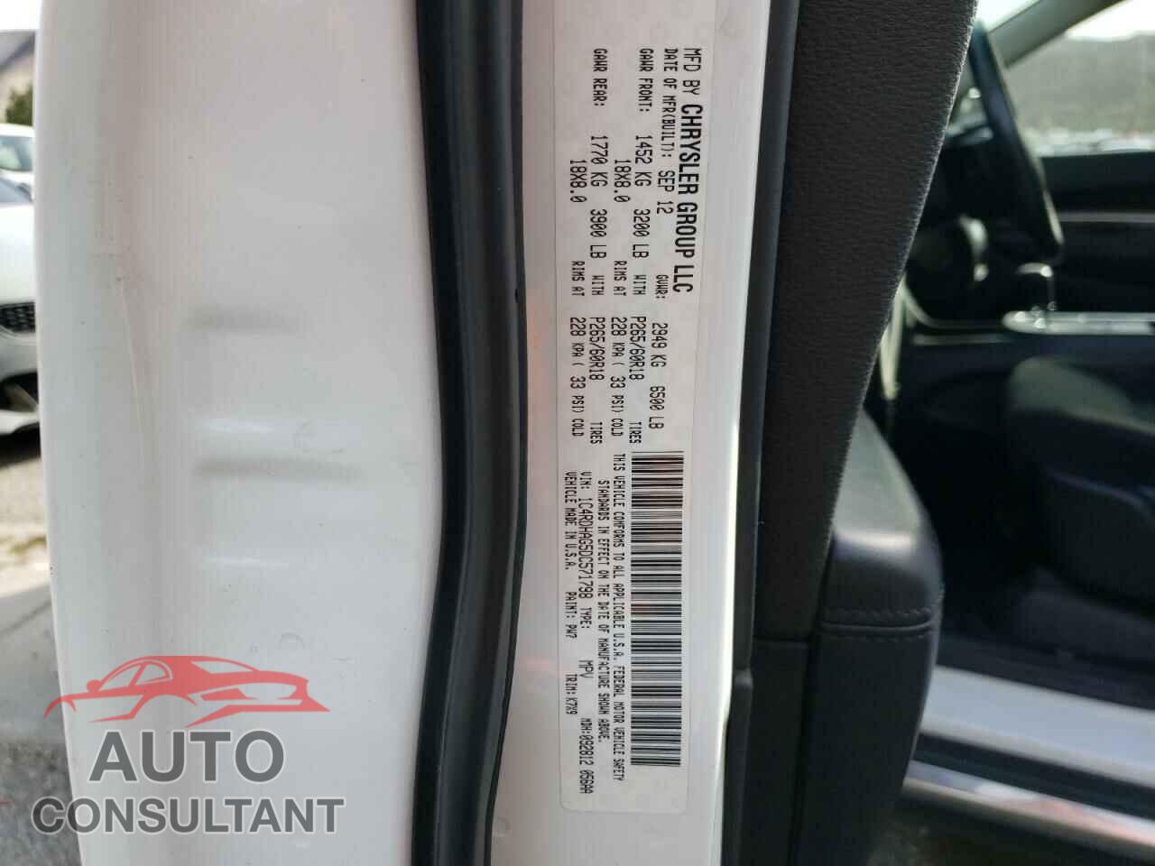 DODGE DURANGO 2013 - 1C4RDHAG5DC571798