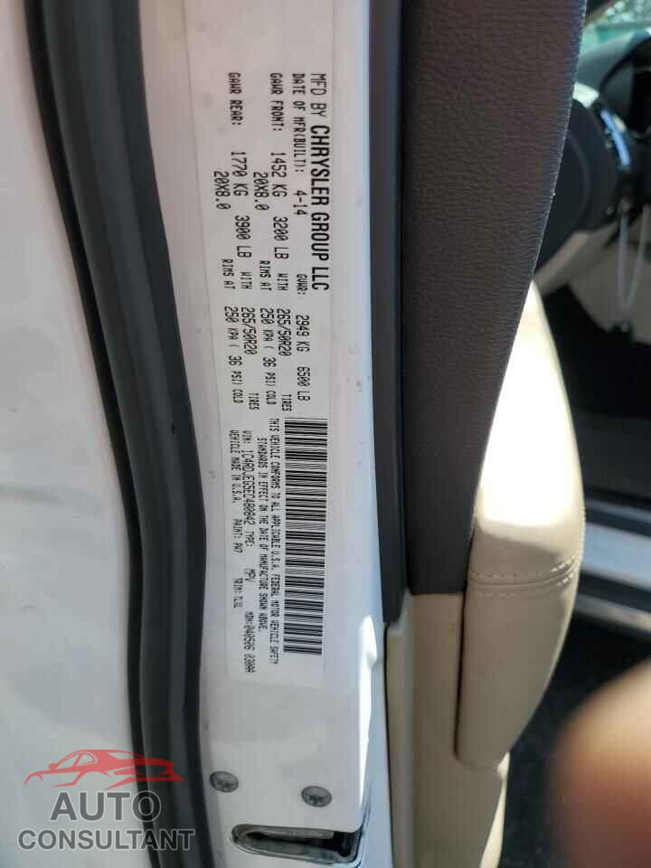 DODGE DURANGO 2014 - 1C4RDJEG5EC480842