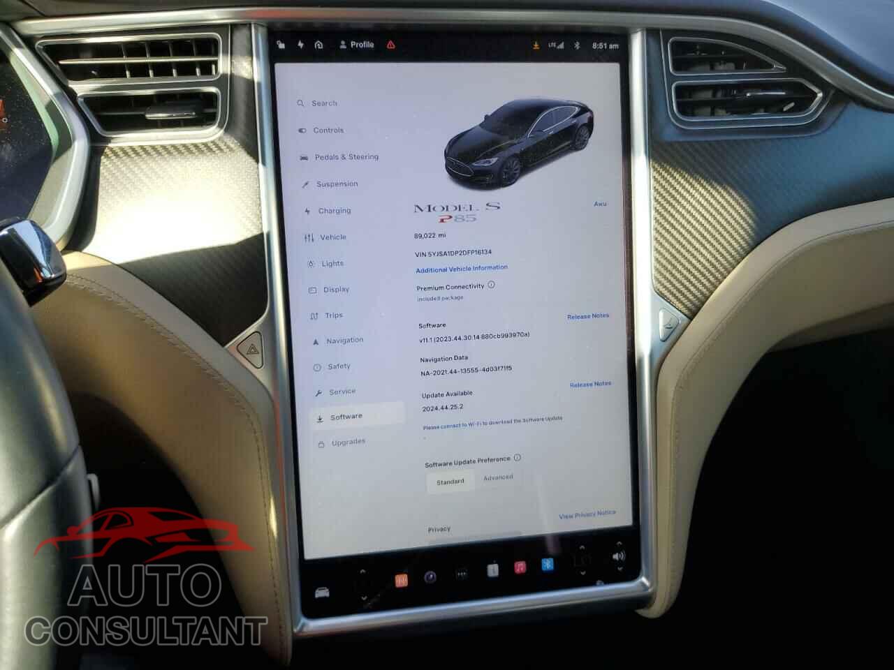 TESLA MODEL S 2013 - 5YJSA1DP2DFP16134