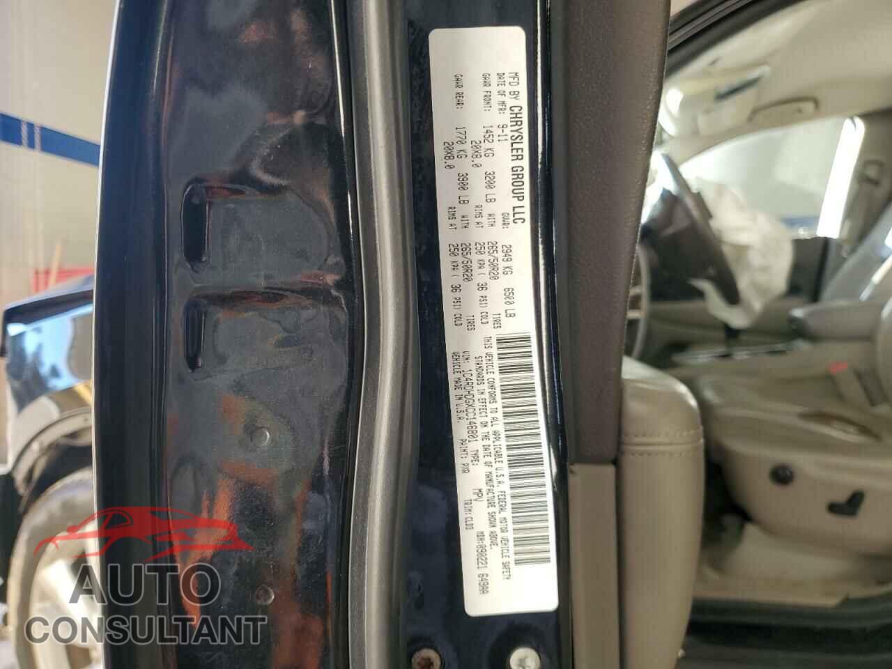 DODGE DURANGO 2012 - 1C4RDHDGXCC146801