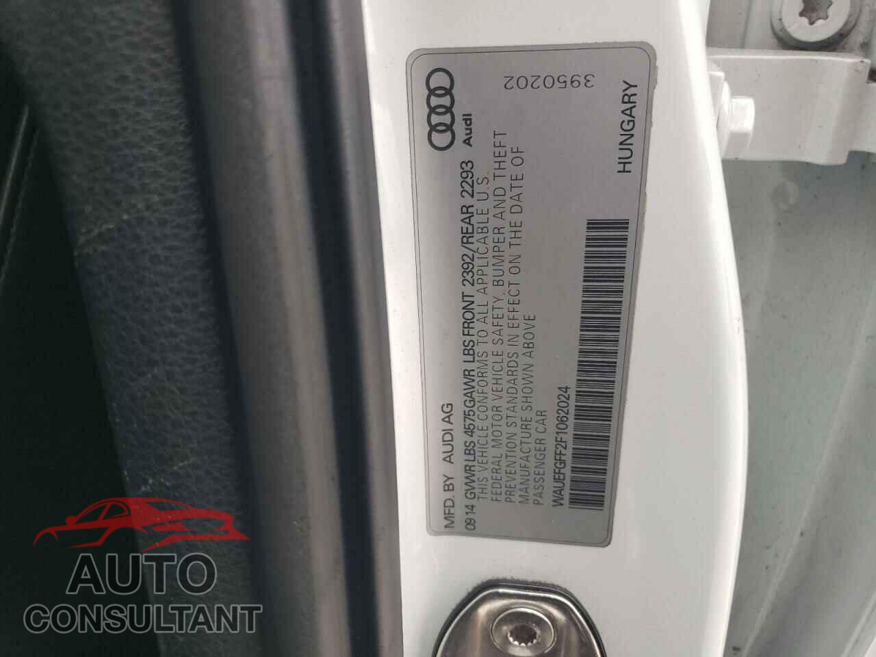 AUDI A3 2015 - WAUEFGFF2F1062024