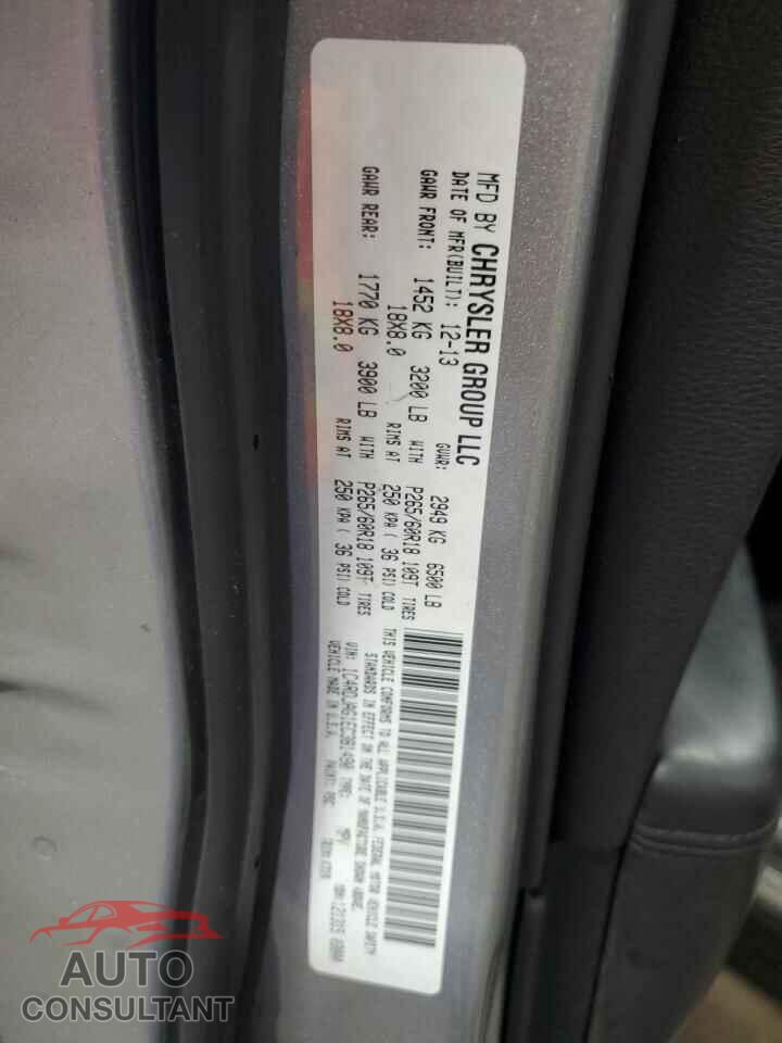 DODGE DURANGO 2014 - 1C4RDJAG1EC381490