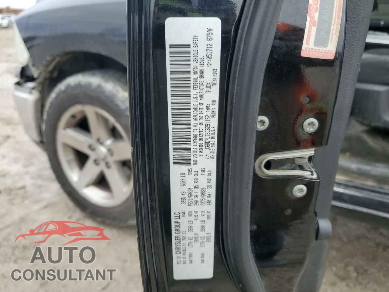 DODGE RAM 1500 2012 - 1C6RD7LT3CS291152