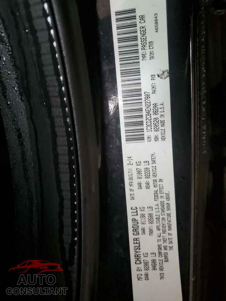DODGE AVENGER 2014 - 1C3CDZCB4EN227807